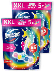 Domestos Power5 WC frissítő blokk, Magic Unicorn (2x5x50 g)