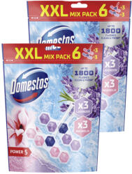 Domestos Power5 WC frissítő blokk mix, Magnolia / Lavender (2x6x50 g)