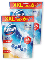 Domestos Power5 WC frissítő blokk, Ocean (2x6x50 g)