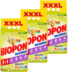 Biopon Color 3+1 mosópor 3x3, 96 kg (198 mosás)