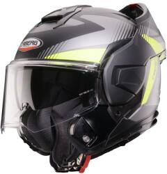 Caberg Casca Caberg Trip SV Lunar L6 - Flip-up, negru/gri/galben fluor mat, Pinlock și ochelari soare incluși, ECE 22.06 (C0LB60L)