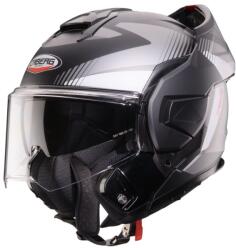 Caberg Casca Caberg Trip SV Lunar S6 - Flip-up, negru/gri/alb mat, Ochelari soare incluși, ECE 22.06 (C0LB60S)