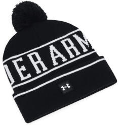 Under Armour M Halftime Pom Beanie Black / White / White Sapkák