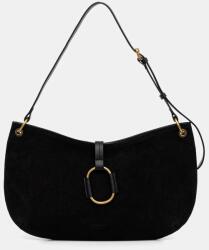 TWINSET hobo táska női velúrbőr - fekete Univerzális méret - answear - 157 990 Ft