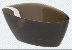 RIHO TOLEDO solid frosted szabadonálló kád 158x110 umber színben (B126002F02)
