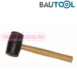 BAUTOOL gumikalapács, fekete gumival, fa nyéllel 80 mm (4235800)
