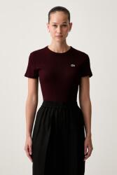 Lacoste női pamut póló - burgundia 42