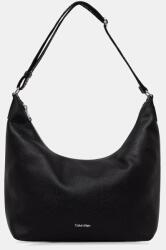 Calvin Klein hobo táska női műbőr - fekete Univerzális méret - answear - 43 990 Ft
