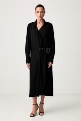 Trussardi átlapolós viszkóz - fekete 40