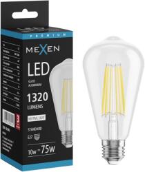 Mexen Vintis, LED izzószálas izzó E27, ST64, 10 W, semleges fehér 4000K, átlátszó, L152-E27-1040-00 (L152-E27-1040-00)