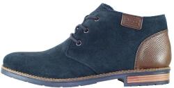 Rieker Ghete barbati, albastru inchis, casual, piele intoarsa, cu toc, Rieker 14644-14-Albastru-Inchis (Marime: 45) (14644-14-Albastru-Inchis-45)