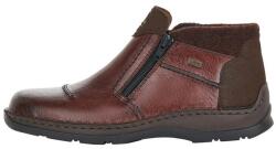 Rieker Ghete barbati, maro, casual, piele naturala, impermeabile, imblanite, cu talpa joasa, Rieker 05389-25-Maro (Marime: 41) (05389-25-Maro-41)