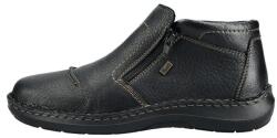 Rieker Ghete barbati, negru, casual, piele naturala, impermeabile, imblanite, cu talpa joasa, Rieker 03072-00-Negru (Marime: 40) (03072-00-Negru-40)