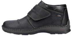 Rieker Ghete barbati, negru, casual, piele naturala, impermeabile, imblanite, cu talpa joasa, Rieker 05367-00-Negru (Marime: 40) (05367-00-Negru-40)