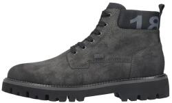Rieker Ghete barbati, gri, casual, piele ecologica, impermeabile, imblanite, cu toc, Rieker 30440-45-Gri (Marime: 41) (30440-45-Gri-41)