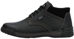 Rieker Ghete barbati, negru, casual, piele naturala, impermeabile, imblanite, cu talpa joasa, Rieker B0309-00-Negru (Marime: 42) (B0309-00-Negru-42)