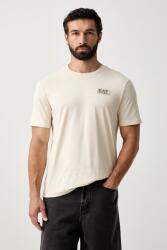 EA7 Emporio Armani férfi pamut póló - bézs S - answear - 24 990 Ft