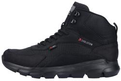 Rieker Ghete barbati, negru, sport, piele naturala, impermeabile, cu talpa joasa, Rieker 07860-00-Negru (Marime: 43) (07860-00-Negru-43)