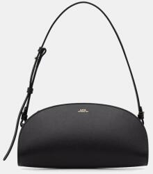 APC A. P. C. női bőr táska SAC DEMI. LUNE SHOULDER - fekete Univerzális méret