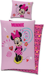 Carbotex MINNIE EGÉR Ágyneműhuzat-szett 100% pamut 140x200 + 65x65 - aprotalpak
