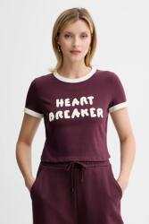Max&Co MAX&Co. t-shirt - burgundia XL - answear - 18 990 Ft