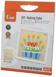 Viga Toys tortás fa kreatív képkészítő szett 31 cm (506841) (506841)