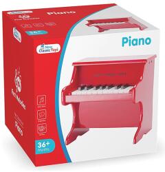 New Classic Toys piros játék zongora 18 billentyűvel 33 cm (101558) (101558)