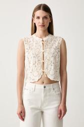 Pedro del Hierro női pamut blúz - bézs L - answear - 37 990 Ft