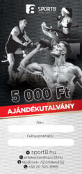  SPORT8. HU Ajándékutalvány 5000 Ft