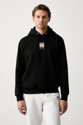 Alpha Industries kapucnis melegítőfelső férfi pamuttal Dripping Camo Print - fekete XL