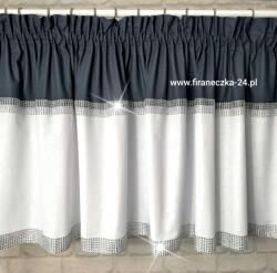  Lambrekin pamut fehér grafit glamour 140/60 (firaneczka-24.pl)