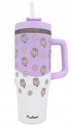 MPM Pusheen Thermo bögre Mpm 0, 9 l lila nagy szívószállal (5903151089854)