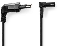 Nedis Cablu de alimentare Euro tata cotit - IEC-320-C7 cotit, 2m, negru, Nedis (CEGL11075BK20)
