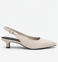 Marco Tozzi Krémszínű félcipő Marco Tozzi slingback alacsony sarokkal 39 (2-29514- 44 452)