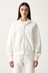 MM by Max Mara cipzáras melegítőfelső női pamuttal MMLVOLUME - fehér S