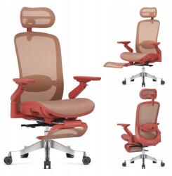 Mark Adler Irodai szék Masszázzsal forgatható Mark Adler piros ergonomikus lábtartó (MA-LEADPRO 8.7 RED)