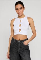 Urban Classics Ladies Cut Out Tank Top white