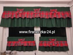  Irigy Hónaljmirigy fodros zöld piros kockás 100/50 (firaneczka-24.pl)