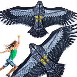 Toys Papírsárkány Sas Erős Nagy Hatalmas Madár XXL 130 CM Madárriasztó (DUŻY LATAWIEC ORZEŁ CZARNY 70 X 130 CM)