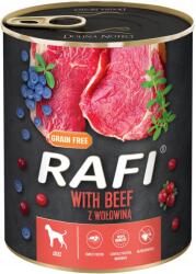 RAFI nedves kutyaeledel marhahússal áfonya vörösáfonya kakukkfű 800 g konzerv