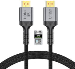 Tech-Protect UltraBoost HDMI 2.1 Kábel - 4K 120Hz / 8K 60Hz 100 cm - Fekete (5906302323678)