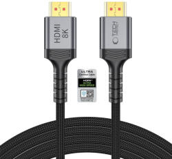 Tech-Protect UltraBoost HDMI 2.1 Kábel - 4K 120Hz / 8K 60Hz 300 cm - Fekete (5906302323692)