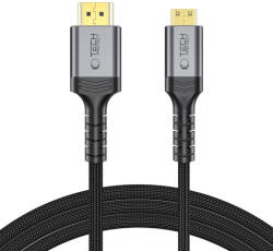 Tech-Protect UltraBoost Mini HDMI - HDMI 2.1 8K 60HZ Kábel 200 cm - Fekete (5906302323708)