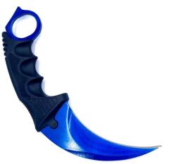 Depox Cutit karambit cu tais CS: GO, teaca si snur de agatat, albastru metalic (1643)