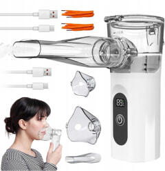 Bedee Hordozható Csendes 25DB Ultrahangos Inhalátor Usb Újratölthető Akkumulátorral Gyerekeknek (INHALATOR NEBULIZATOR Dla Dzieci)