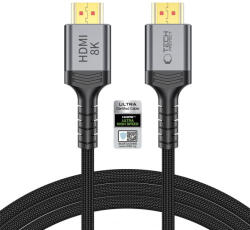 Tech-Protect UltraBoost HDMI 2.1 Kábel - 4K 120Hz / 8K 60Hz 200 cm - Fekete (5906302323685)