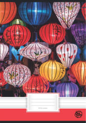OPTISCHOOL Füzet Tűzött A/4 81-32 Vonalas Lampion (27I8132012)