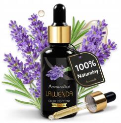 Aromaholik Levendula illóolaj 100% Természetes Bio gyertya kandalló diffúzor (Olejek z Lawendy Olejki do Sauny)