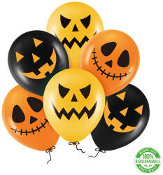 PartyPal Halloween latex lufik ijesztő mintákkal 6 db