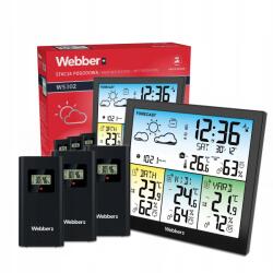 Webber Időjárás Állomás Webber WS302 3 Kültéri Érzékelők Dcf Hőmérő Higrométer (05WS302)